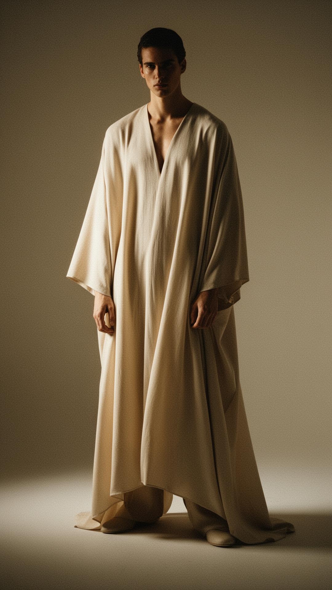 Editorial fashion image — soft masculinity